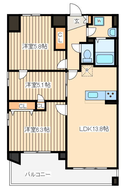 3LDK