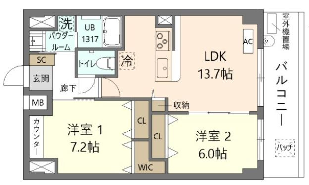 2LDK